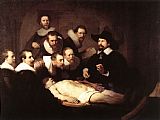 Rembrandt Famous Paintings - The Anatomy Lesson of Dr Tulp